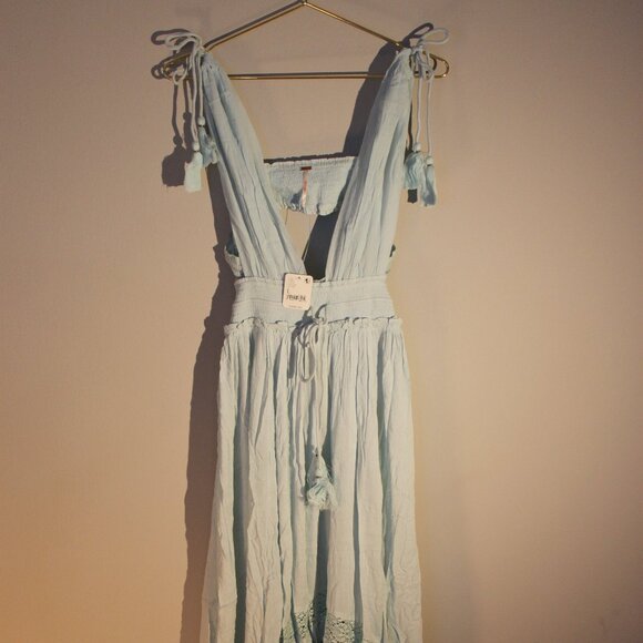 Free People Dresses & Skirts - NWT Free People Santa Maria Maxi Dress, Sky, Women's L